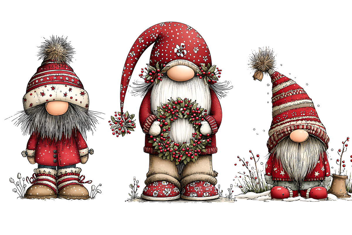 Whimsical Winter Gnome, an Illustration by Craft Nest (Photo 4 of 8)