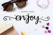 Enjoy script font, a Script Font by Marie Smth (Thumbnail 1 of 6)