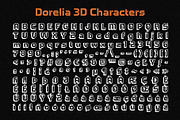 Dorelia 3D, a Sans Serif Font by Craft Supply Co. (Thumbnail 8 of 8)