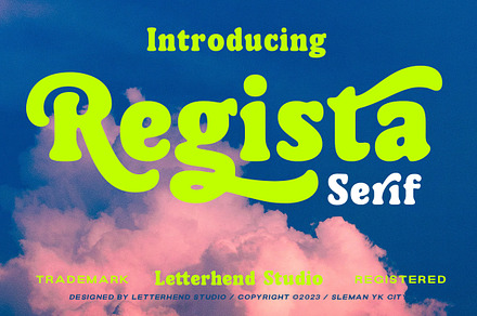 Regista Serif Display, a Script Font by Letterhend Studio