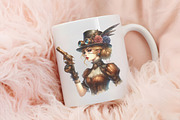 Steampunk character clipart, an Illustration by RobertsArt (Thumbnail 7 of 7)
