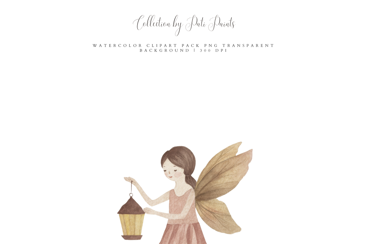 Fairy Garden Clipart Set, a Decorative Illustration by Pati Paints (Photo 5 of 12)