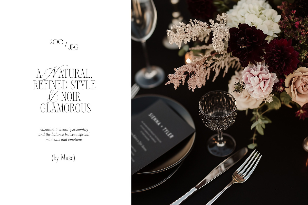 Noir Et Noir 200 Wedding Photos, a Beauty & Fashion Photo by Muse Mockups (Photo 11 of 30)