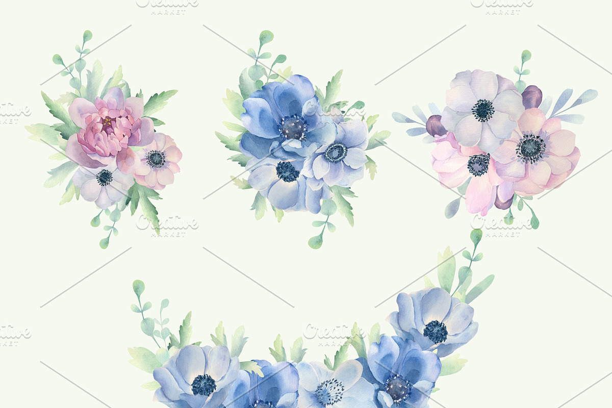 Set of watercolor newborns., a Person Illustration by Watercolor arts (Photo 6 of 10)