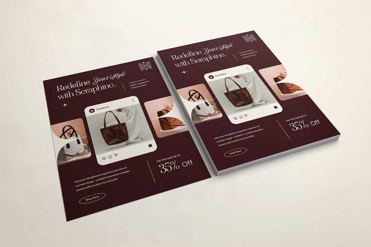 Stylish with Seraphine - Flyer, a Flyer Template by VUNIRA (Photo 3 of 3)