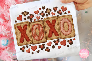 XOXO Knit Png, Xoxo Yarn PNG, Trendy, an Illustration by CreationArt
