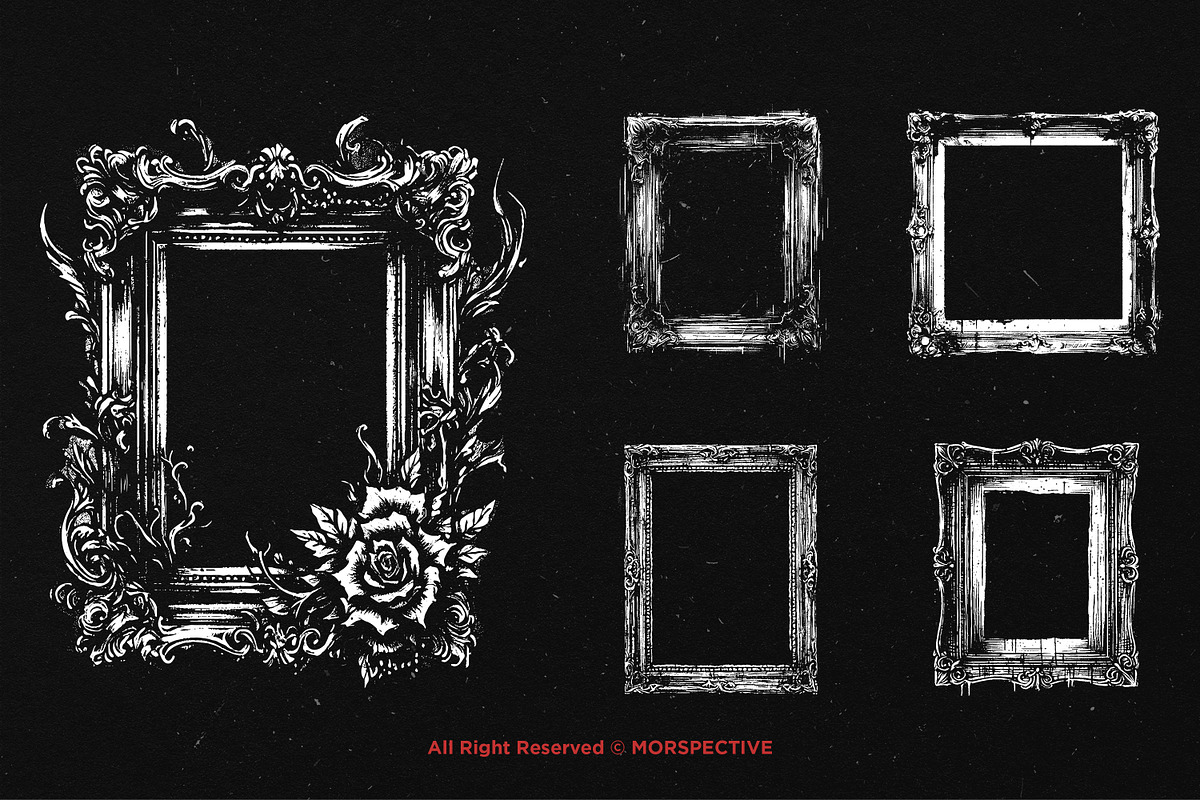 10 Bundle Dark Art Frame Vintage, an Illustration by Morspective (Photo 3 of 7)