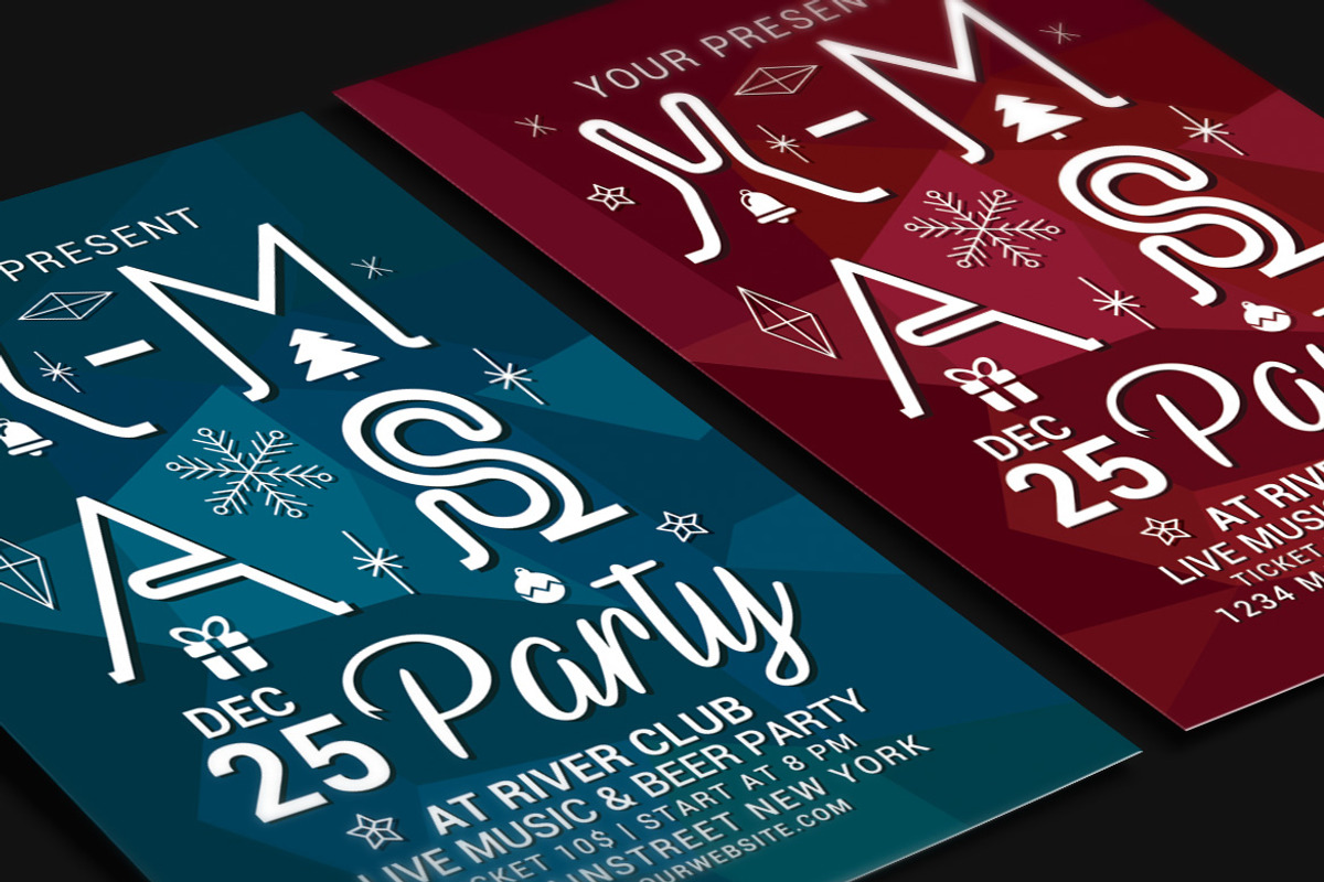 Christmas Party Flyer, a Flyer Template by Muhamad Iqbal hidayat (Photo 4 of 4)