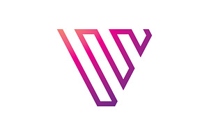V Line Logo Design and template., a Branding & Logo Template by T.Vooka