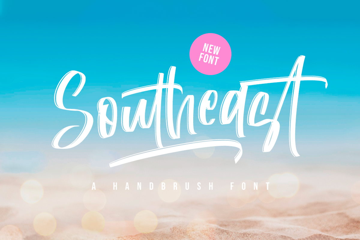 Southeast - Summer Font, a Handwritten Font by RockboyStd (Photo 1 of 12)