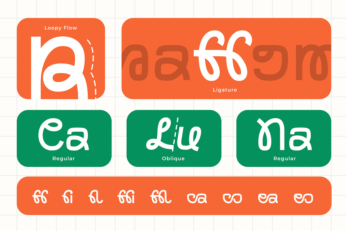 Funhome - Modern Loopy Logo Sans, a Sans Serif Font by Typia Nesia (Photo 6 of 11)