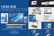 11 Device Scene PSD Mockup Col, an Object Graphic by Sinlatown (Thumbnail 1 of 14)