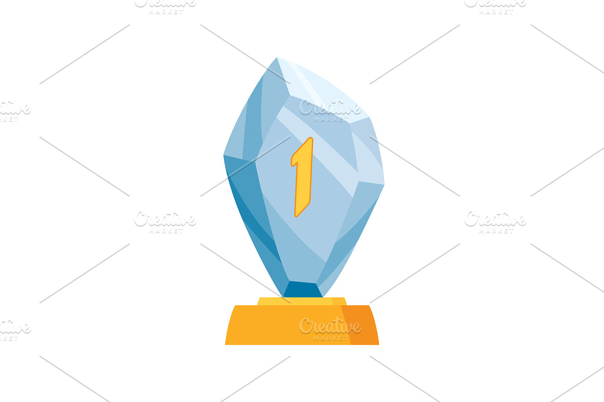 Awards cup icon. Trophy symbol, an Object Illustration by Things for designers