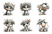 Whimsical Spring Watercolor Clipart, an Illustration by SinaCreation (Thumbnail 2 of 8)