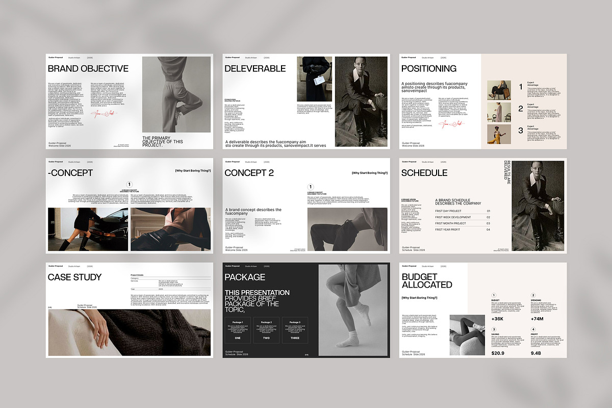 Guider Brand Proposal Presentation, a Presentation Template by Studio Artisan (Photo 8 of 9)