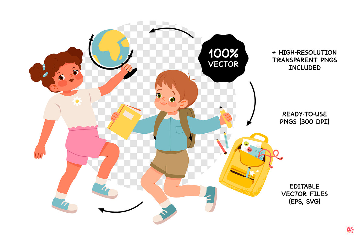 Back to School Vector Bundle, an Education Illustration by vik.stock (Photo 4 of 7)