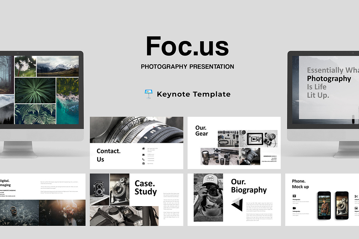 Focus - Keynote Template, a Presentation Template by Incools Stokie (Photo 1 of 10)
