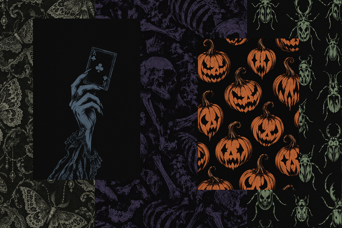 Dark Romance Halloween Backgrounds, a Background Graphic by Lidberia (Photo 9 of 12)