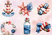 Nautical Beach Clipart Bundle., a Sport Illustration by SVGArt (Thumbnail 3 of 9)