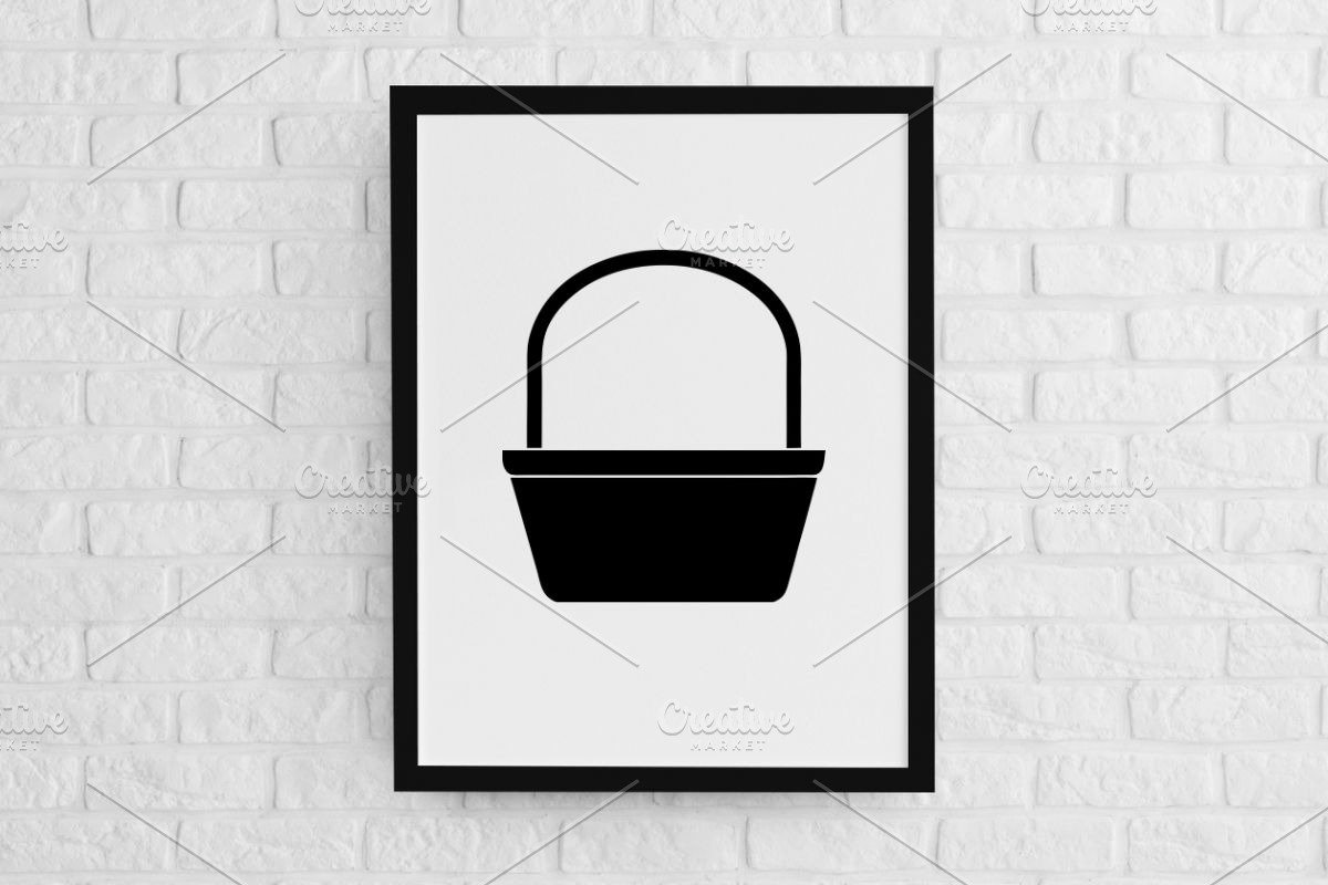 Basket Silhouette SVG, an Object Illustration by newminddesign (Photo 2 of 3)