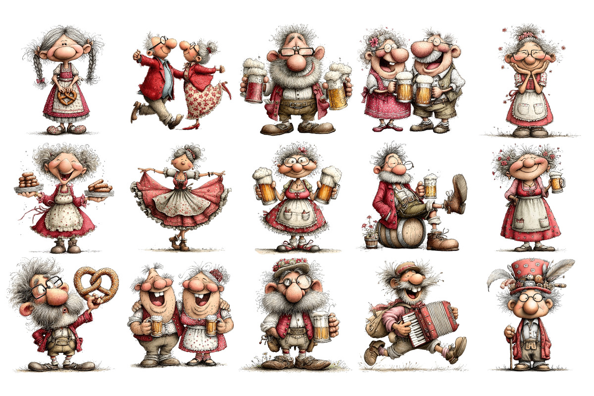 Oktoberfest Seniors PNG Clipart, a Seasonal Illustration by Nicolle's Colorful Art (Photo 2 of 5)