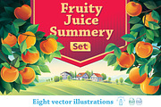 Summer fruity landscape, a Food Illustration by Countryside life (Thumbnail 1 of 13)