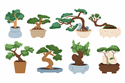 Whimsical Trees Clipart, a Decorative Illustration by Anna Studio (Thumbnail 10 of 12)