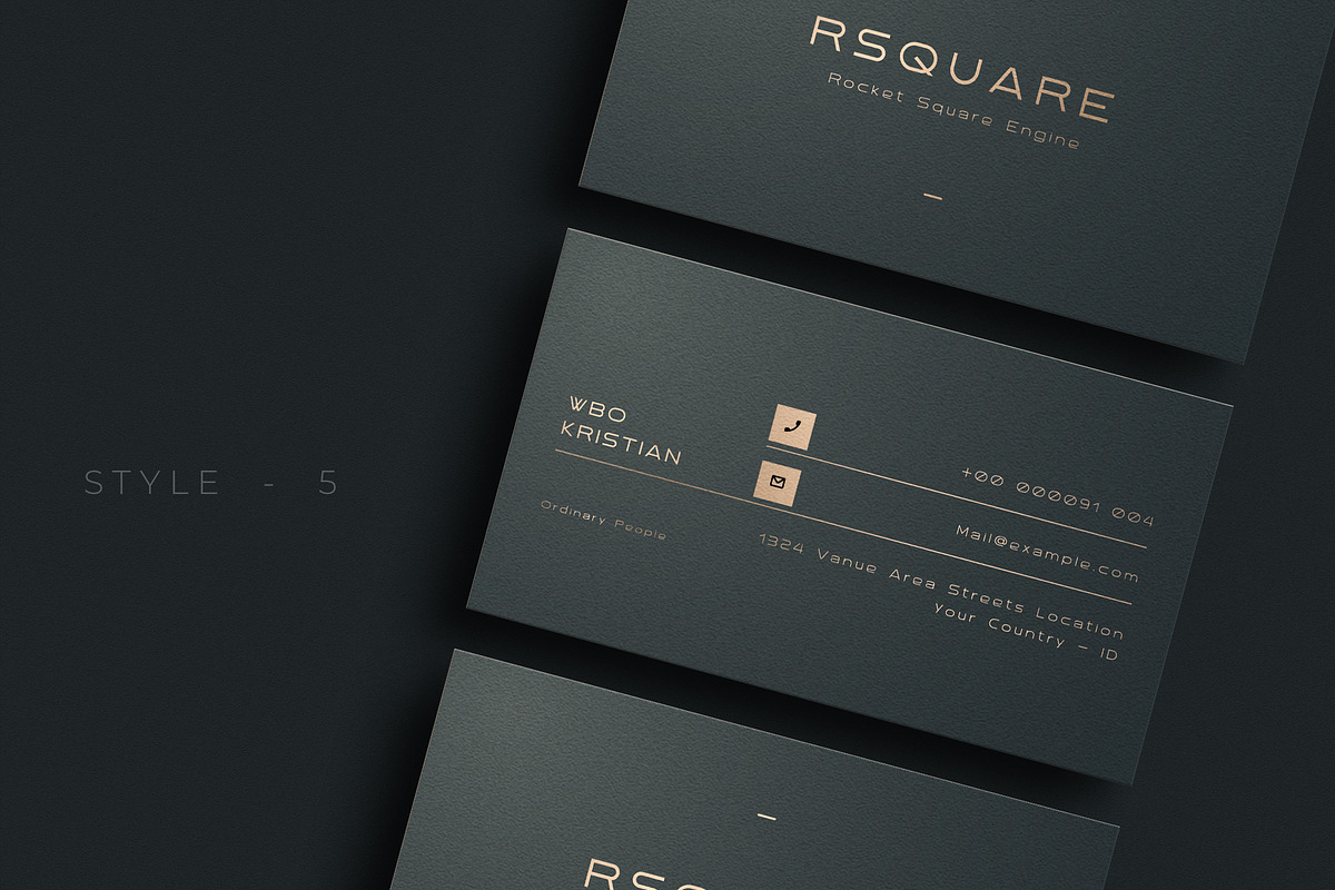 Stylist Business Cards Template, a Business Card Template by Ctrl space studio (Photo 6 of 6)