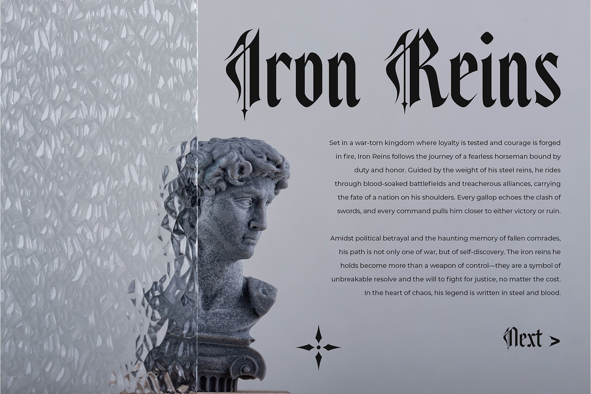 Qultures – Blackletter Typeface, a Blackletter Font by Almeera Std (Photo 8 of 11)
