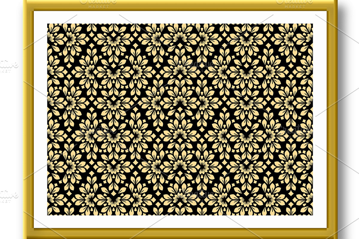 Flower geometric pattern., a Pattern Graphic by RODINA (Photo 2 of 3)