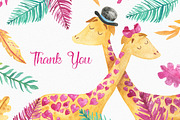 Watercolor Valentines Day Animals, an Animal Illustration by LeMagiqueBoutique (Thumbnail 5 of 5)