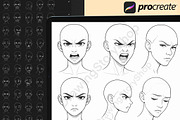 240 Procreate face female Brushes, a Brush Add-On by DrawingStoryShop (Thumbnail 7 of 7)