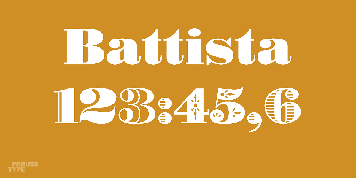 Battista, a Serif Font by preussTYPE (Photo 3 of 9)