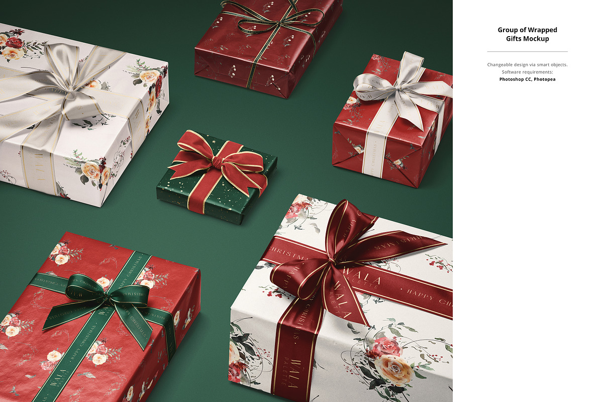 Christmas Decor & Wrapping Mockup, a Packaging Mockup by creatsy5 (Photo 21 of 26)