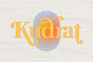 Kudrat - Modern Serif Typeface