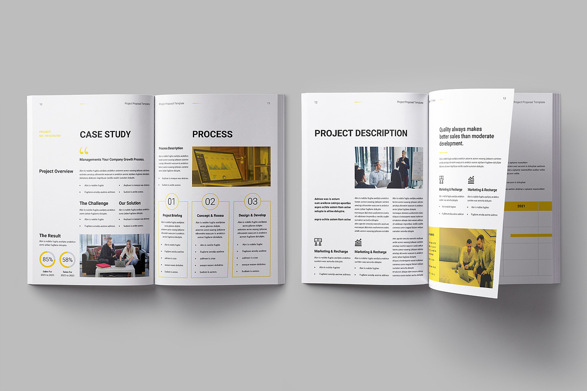 Project Proposal Template, a Brochure Template by Clicker-Stock (Photo 5 of 9)