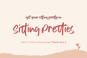Sitting Pretties, a Script Font by azetypestudios.com (Thumbnail 8 of 8)