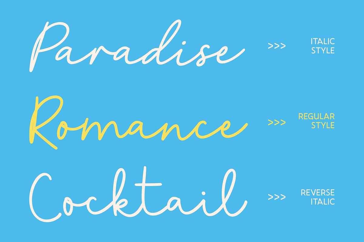 CS Ruska – Handwritten Script Font, a Script Font by Craft Supply Co. (Photo 2 of 8)