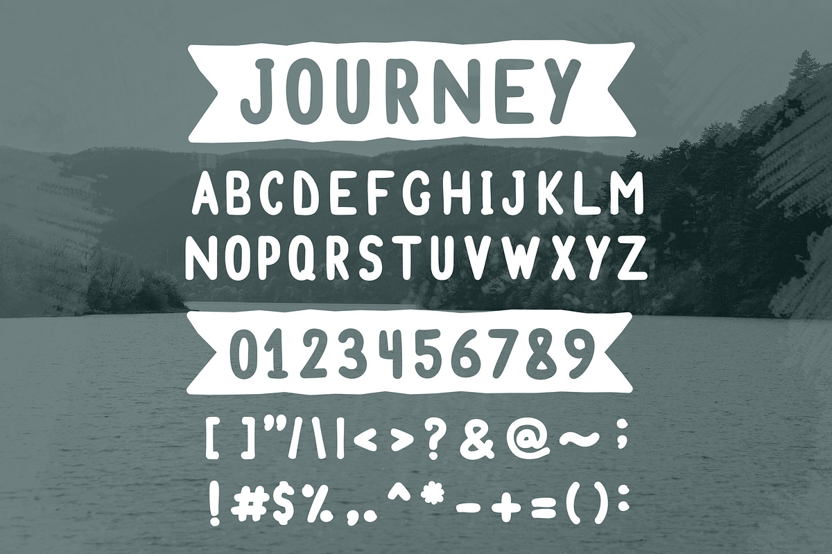 Journey - Handmade Font preview 2