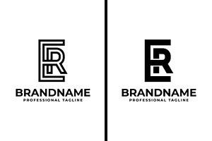 Letters ER Or RE Monogram Logo