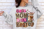 Half Mom Half Coffee PNG, Retro Mama, a Graphic by Vector Portal (Thumbnail 8 of 8)