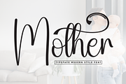 Mother | Script Font, a Handwritten Font by Scratchones (Thumbnail 1 of 9)