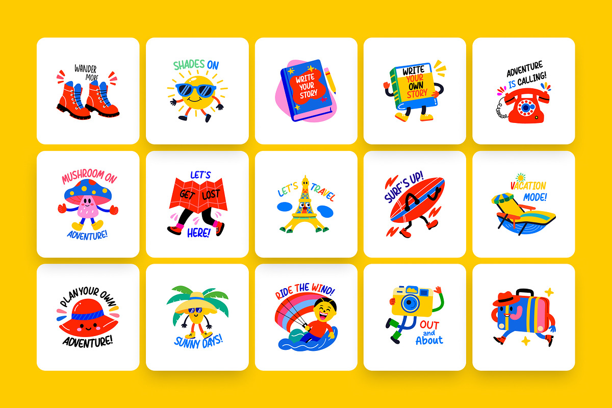 World Travel Stickers, a Duotone Icon by Vectors Market (Photo 6 of 8)