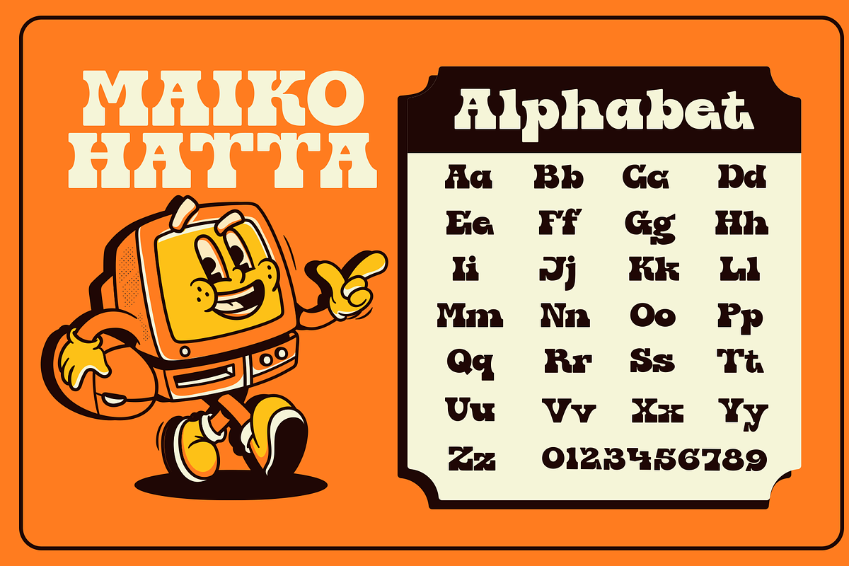 Driks - Serif Retro Font, a Serif Font by MaikoHatta (Photo 6 of 7)