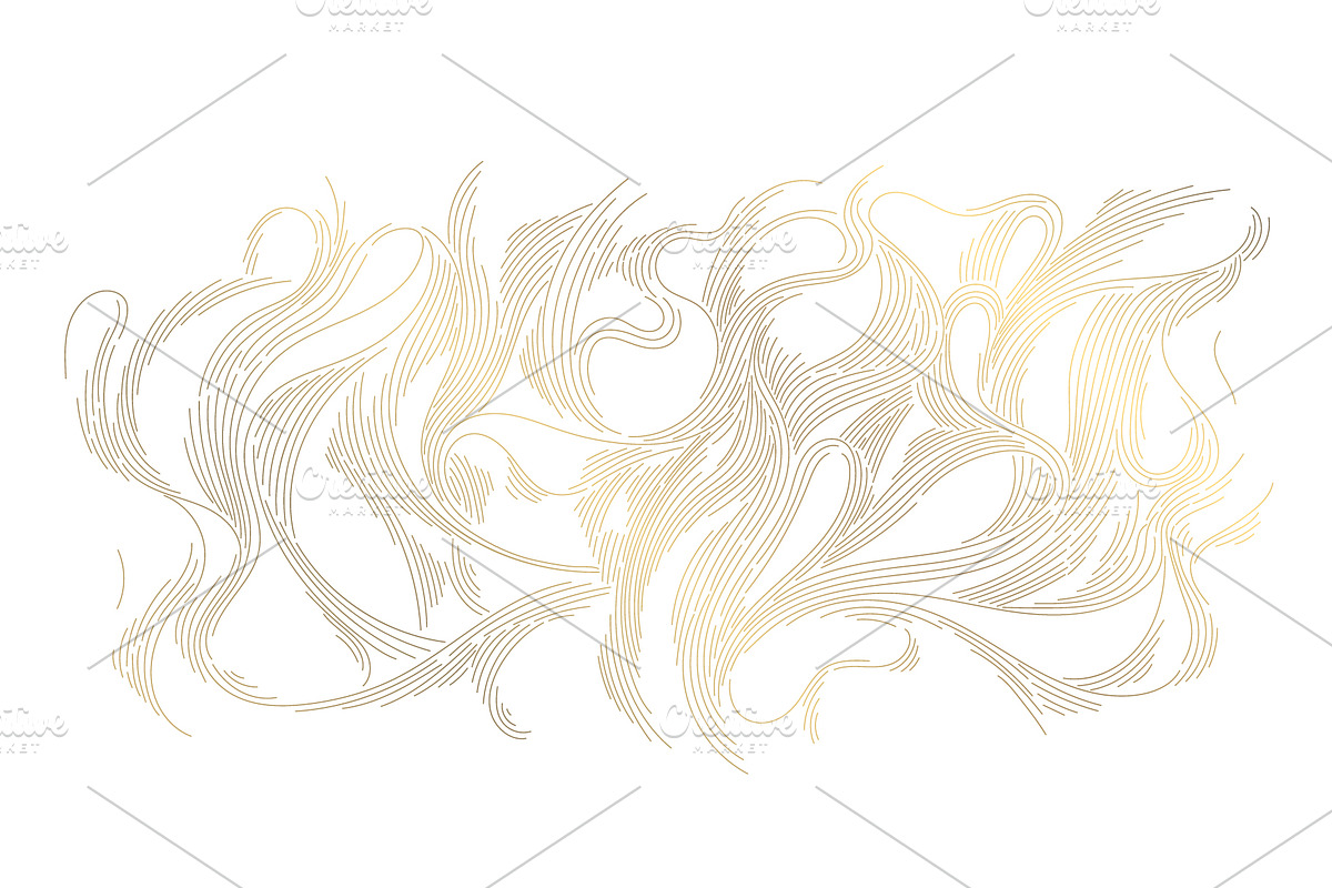 Line Art Clouds and Waves, a Pattern Graphic by Marylia (Photo 13 of 28)