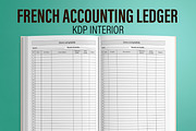 French Accounting Ledger Interior, a Templates & Theme by MatiArtShop (Thumbnail 1 of 2)