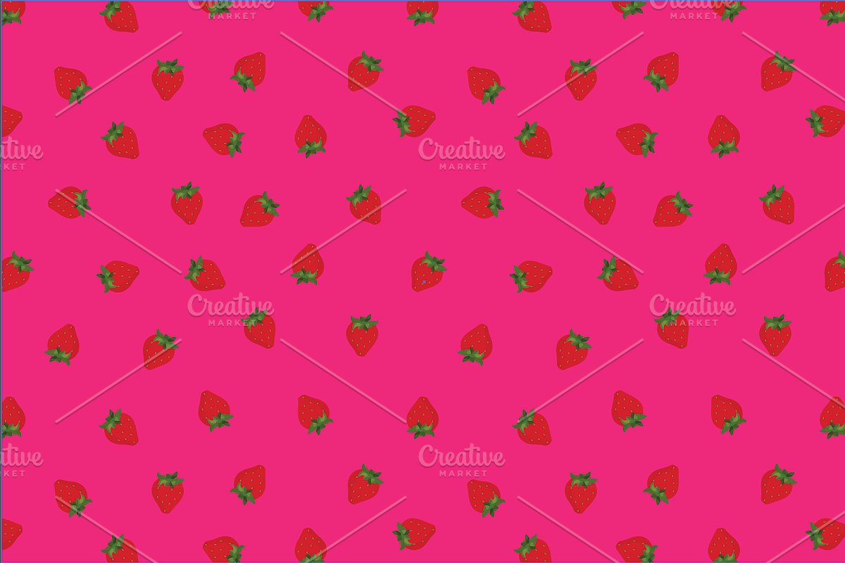 9 Seamless strawberry pattern swatch, a Pattern Graphic by Salty Lunch (Photo 6 of 10)