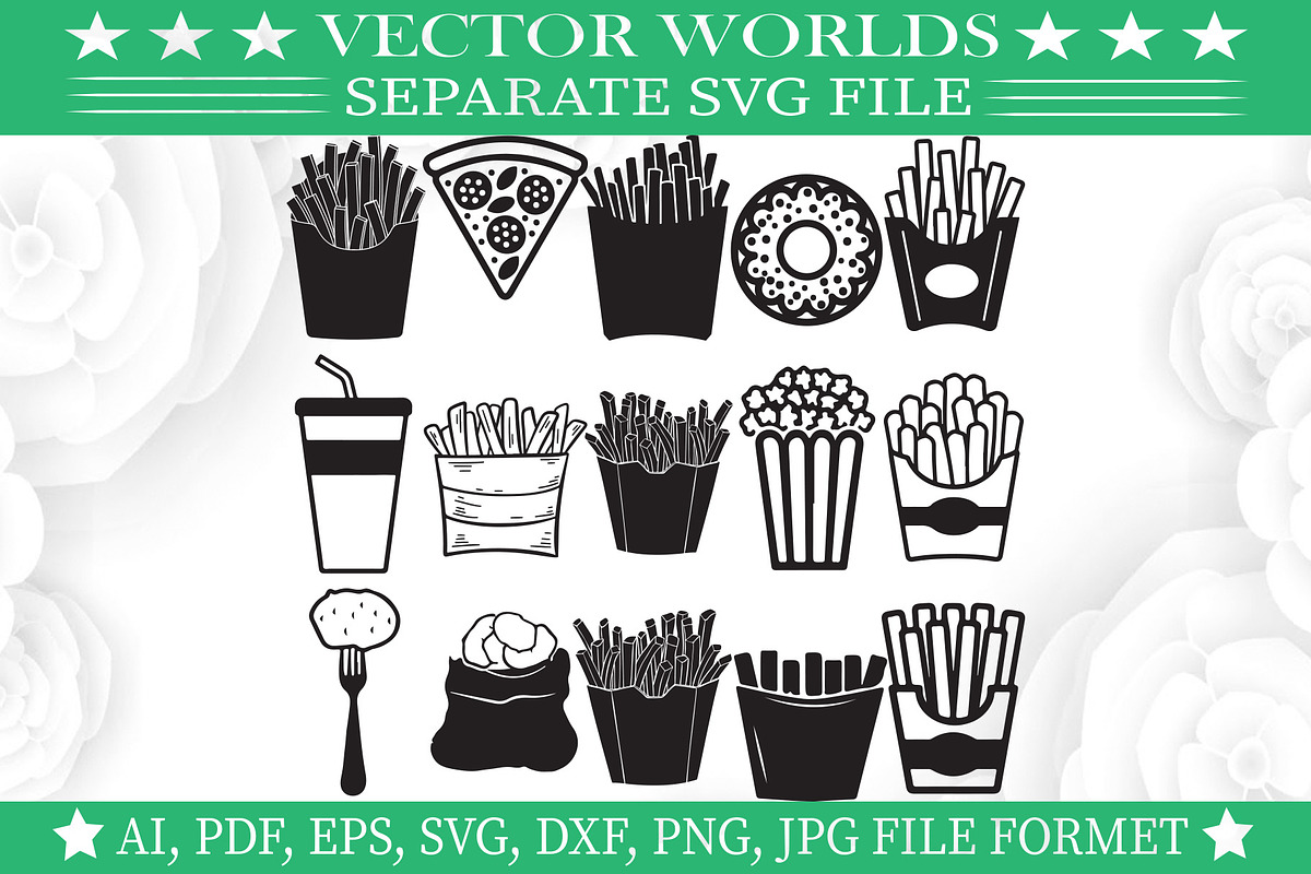 French Fries Svg, French, Fries Svg, an Object Graphic by VectorWorlds (Photo 3 of 3)