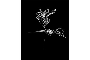 A simple religious cross made of two, an Illustration by Nenahliadava Design