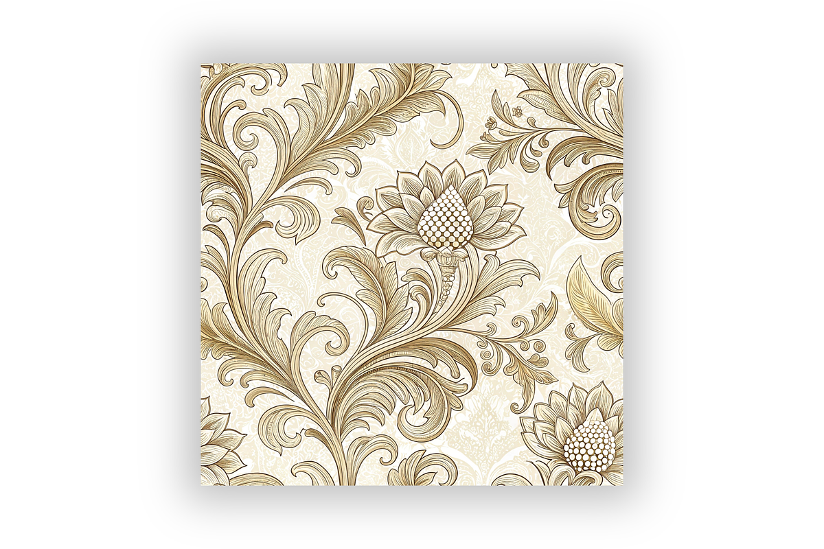 Ivory Luxury Vintage Patterns Bundle, a Pattern Graphic by FloridPrintables (Photo 6 of 6)